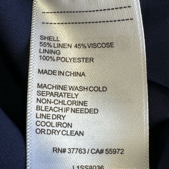 Laundry by Shelli Segal Navy Striped Blazer Size 6 - Picture 8 of 8